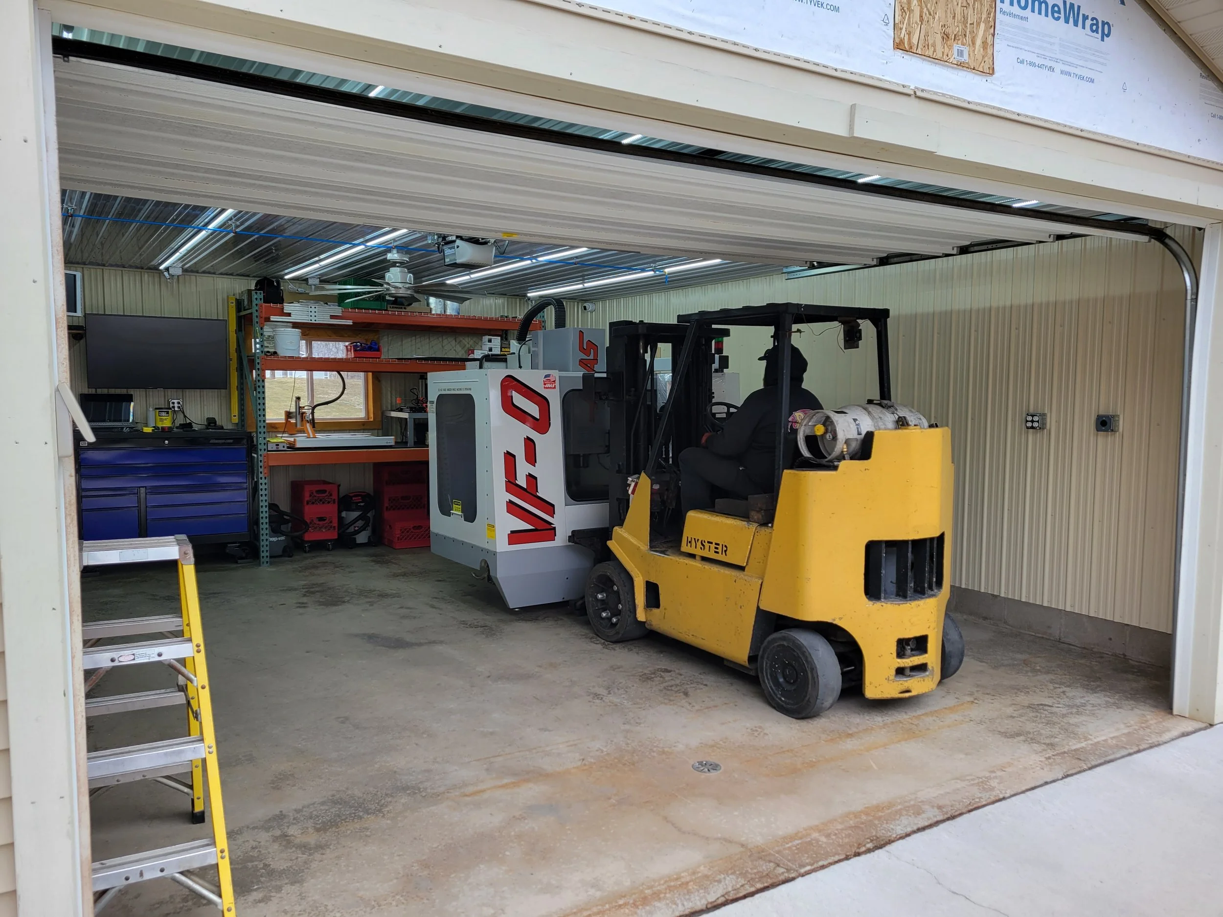 POSITIONING FOR FUTURE EQUIPMENT WAS TOUGH IN SUCH A SMALL SPACE.