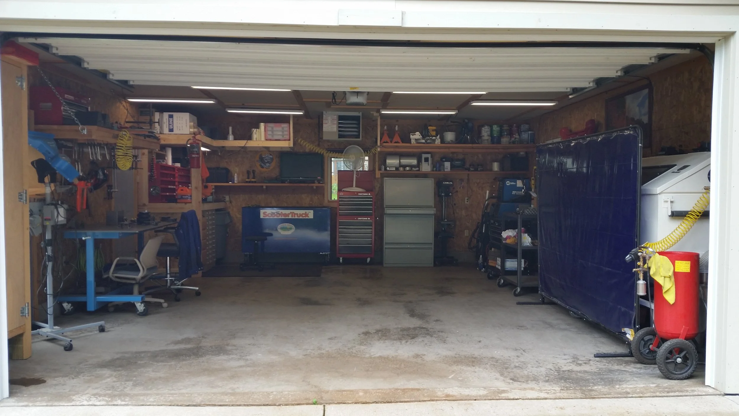 2009 FIRST SHOP WORKED FOR SEVERAL YEARS, ALBEIT A BIT TIGHT. IT GOT THE JOB DONE. WE HAD NO CLUE WHERE THIS WOULD TAKE US.