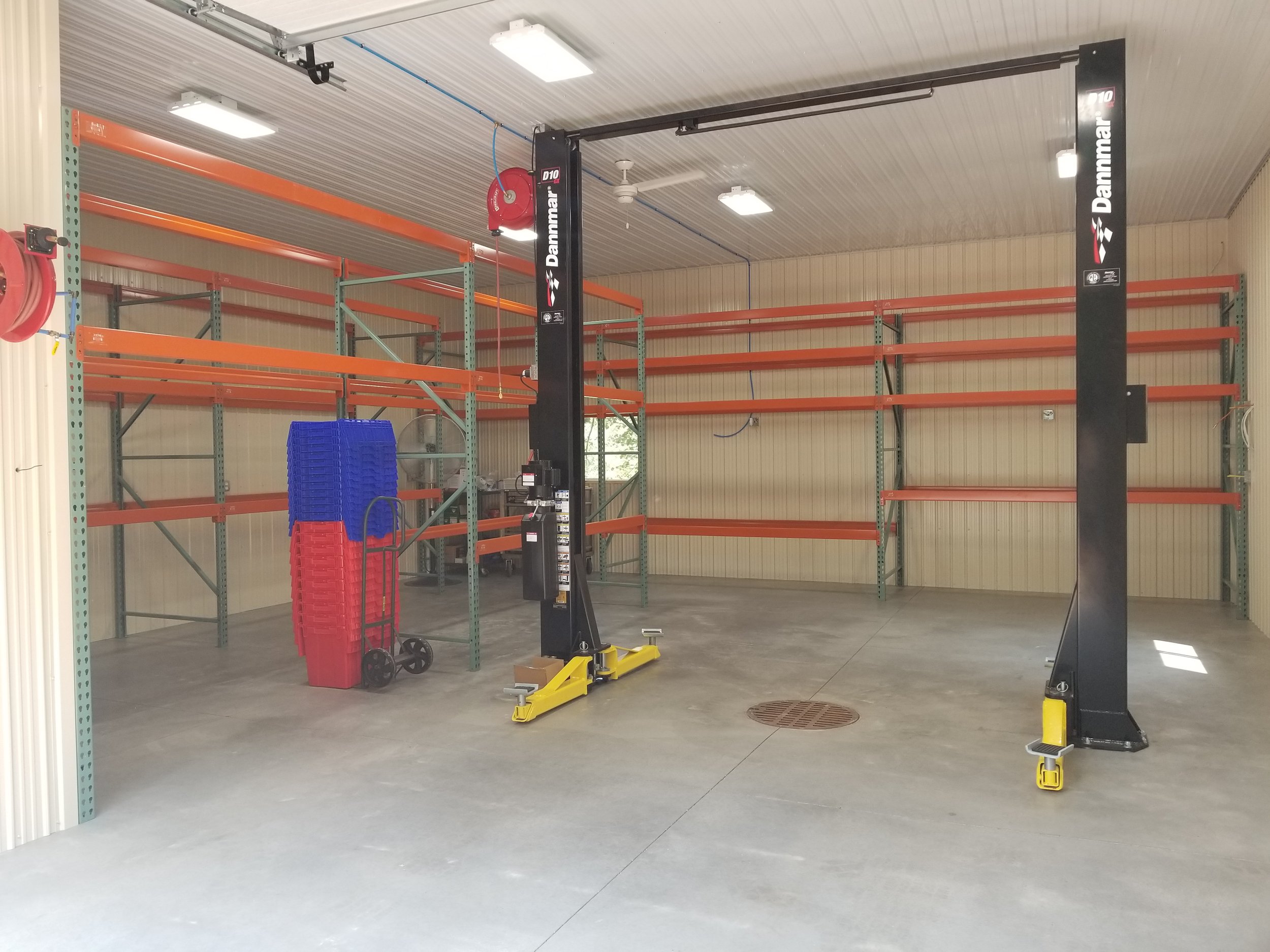 AUGUST 2018 PALLET RACKS WENT IN.