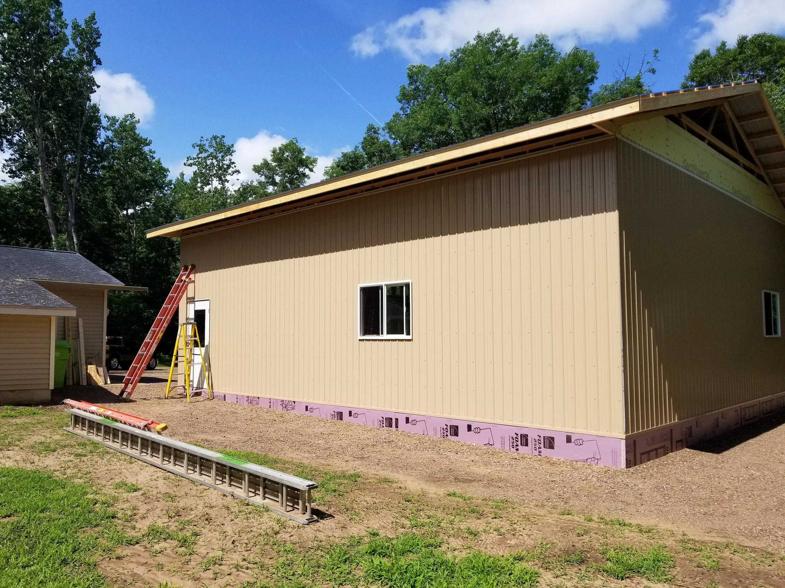 WE RAN THE BUSINESS AND BUILT AT THE SAME TIME. 