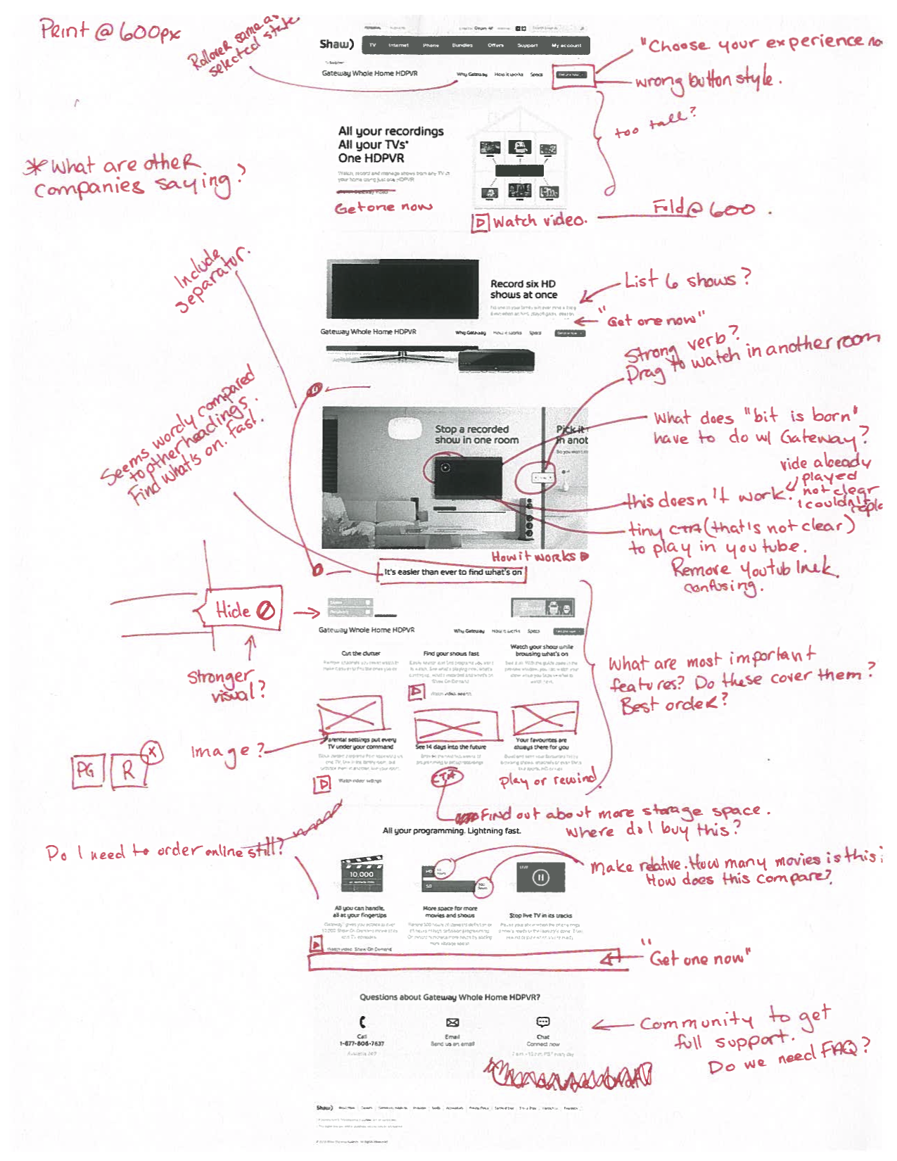 "Why Gateway" heuristics analysis mark-up