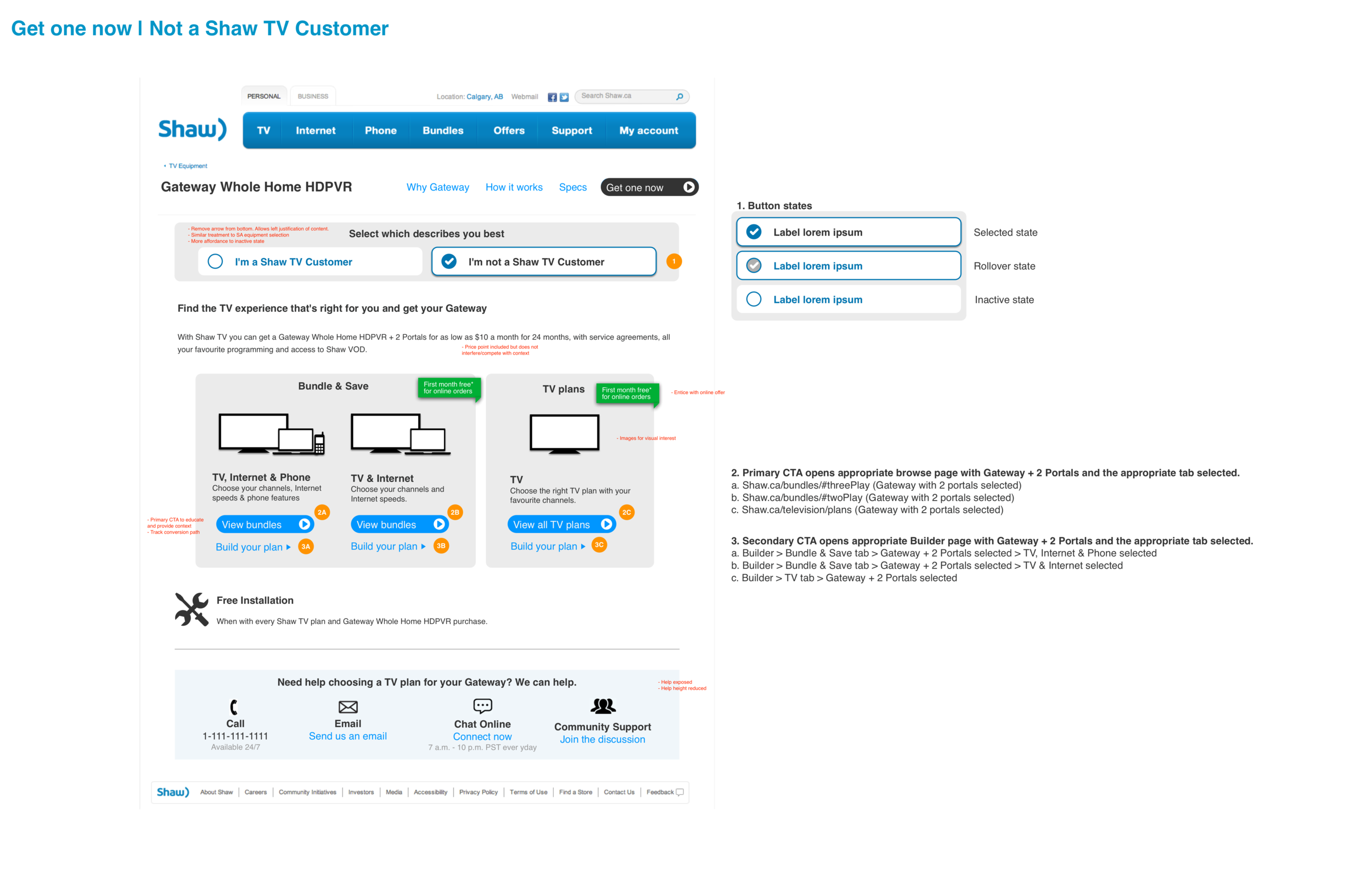 Non-Shaw Customer&nbsp;"Get one now" wires