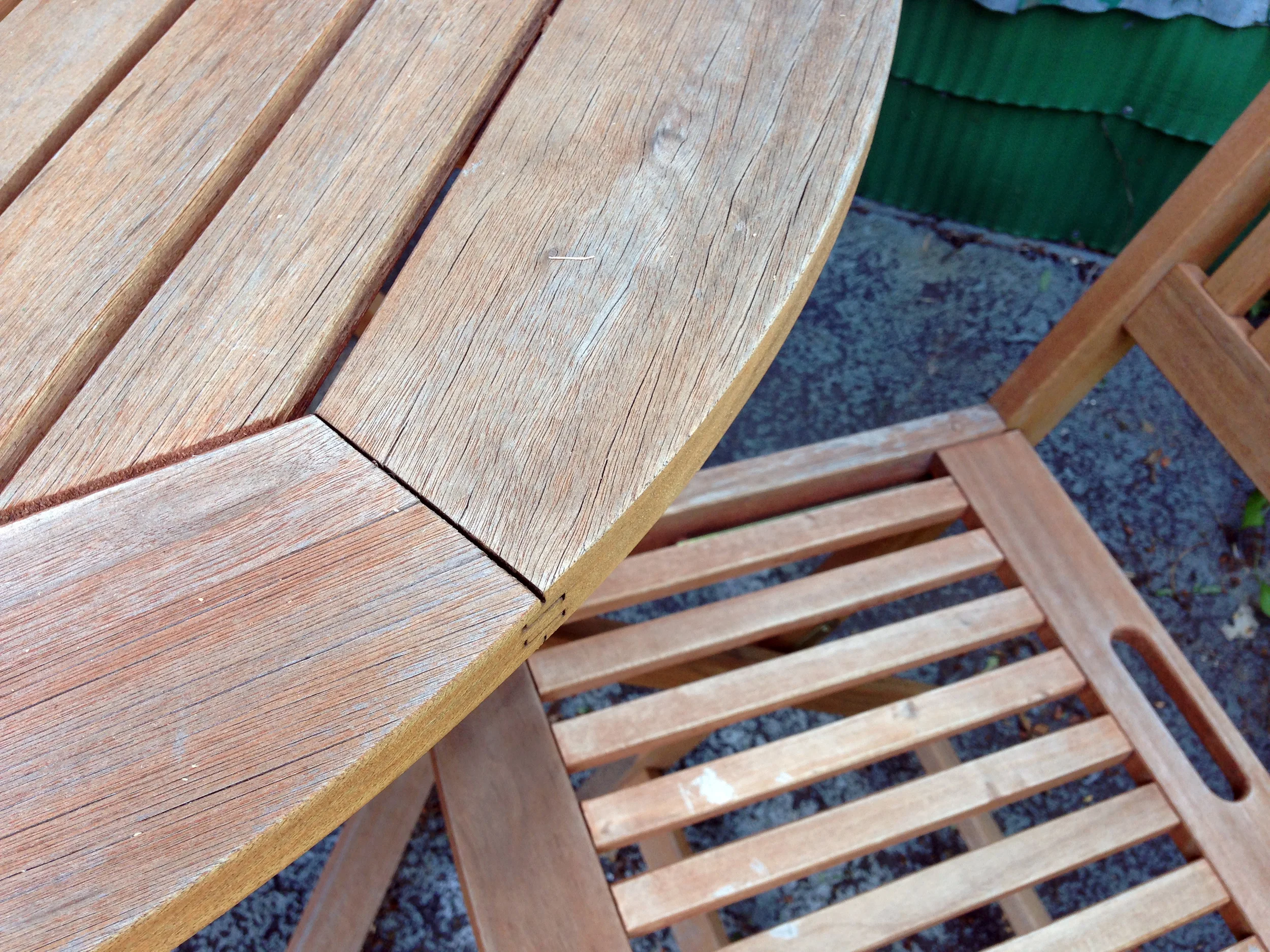 project DIY renew outdoor teak set — RaeChild