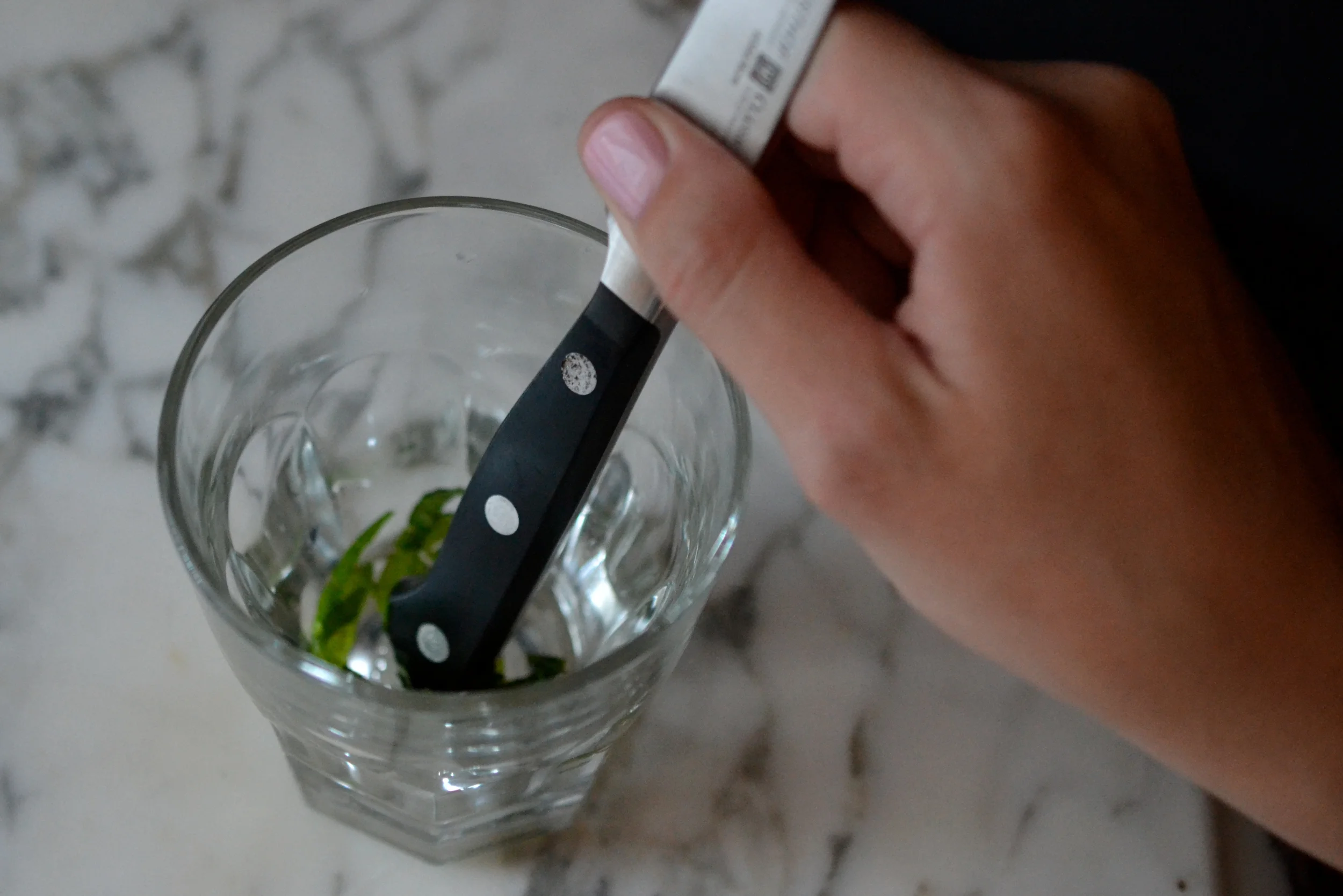  {the back of a knife works great for muddling}