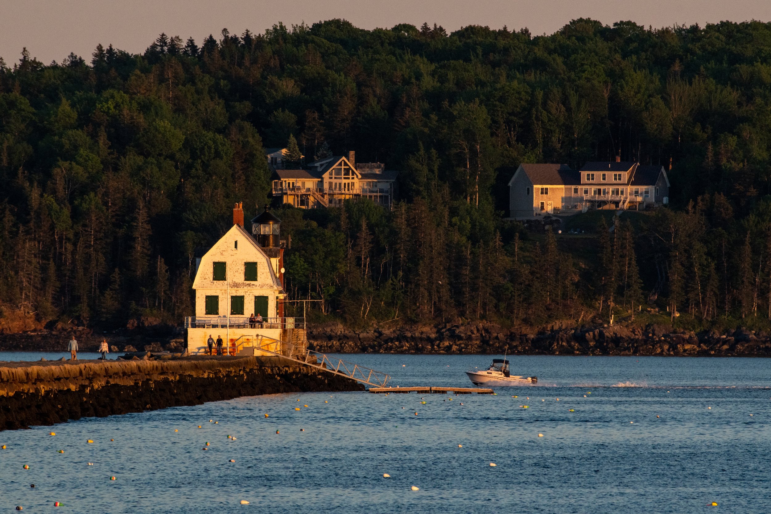 Breakwater Light Golden Hour