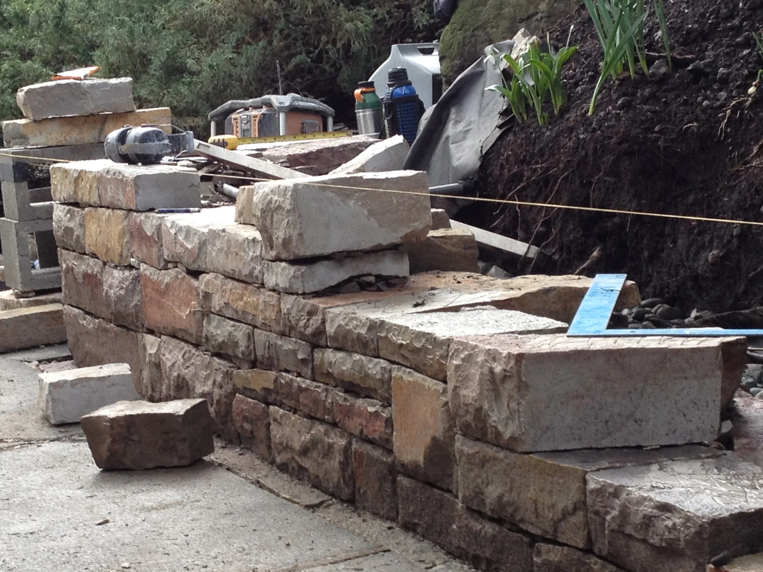 limestone wall progress 1.JPG