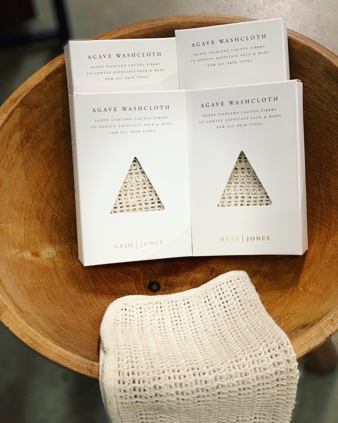 Natural Agave WashCloth | $12.00

-  is woven from Agave Sisalana Cactus plant fibers and is amazing for gently exfoliating skin on both face and body.