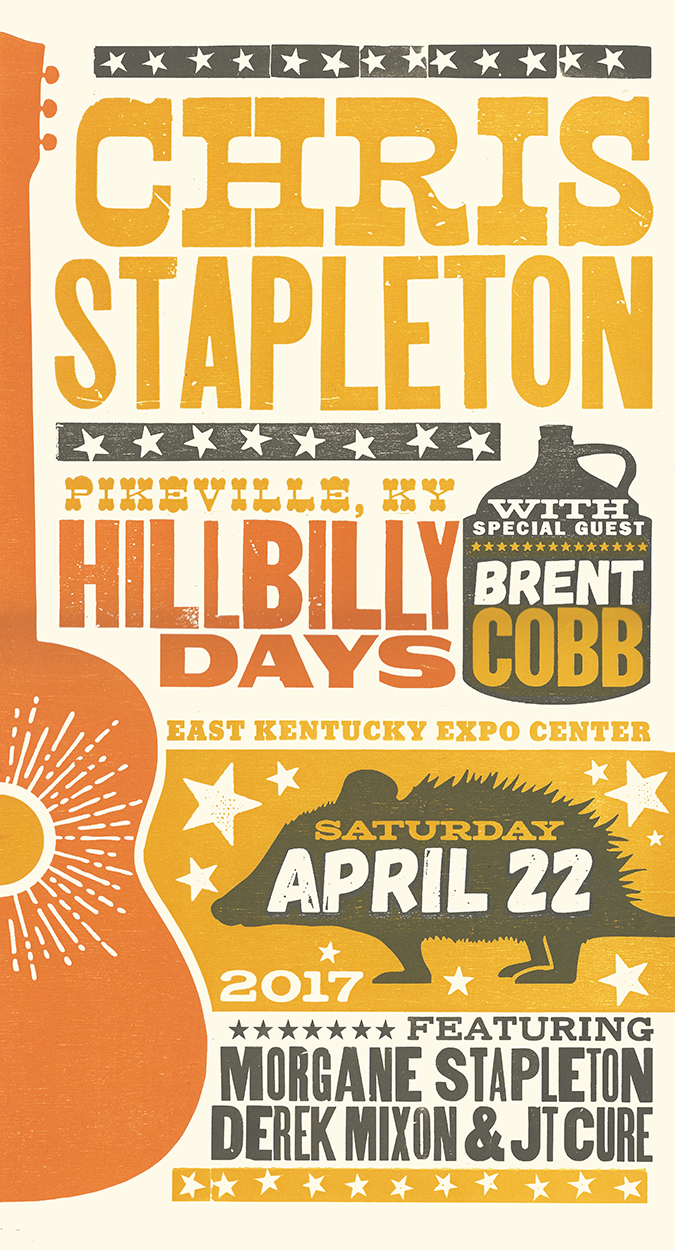 Chris Stapleton Hillbilly Days Poster