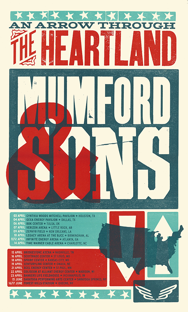 Mumford and Sons Tour Poster