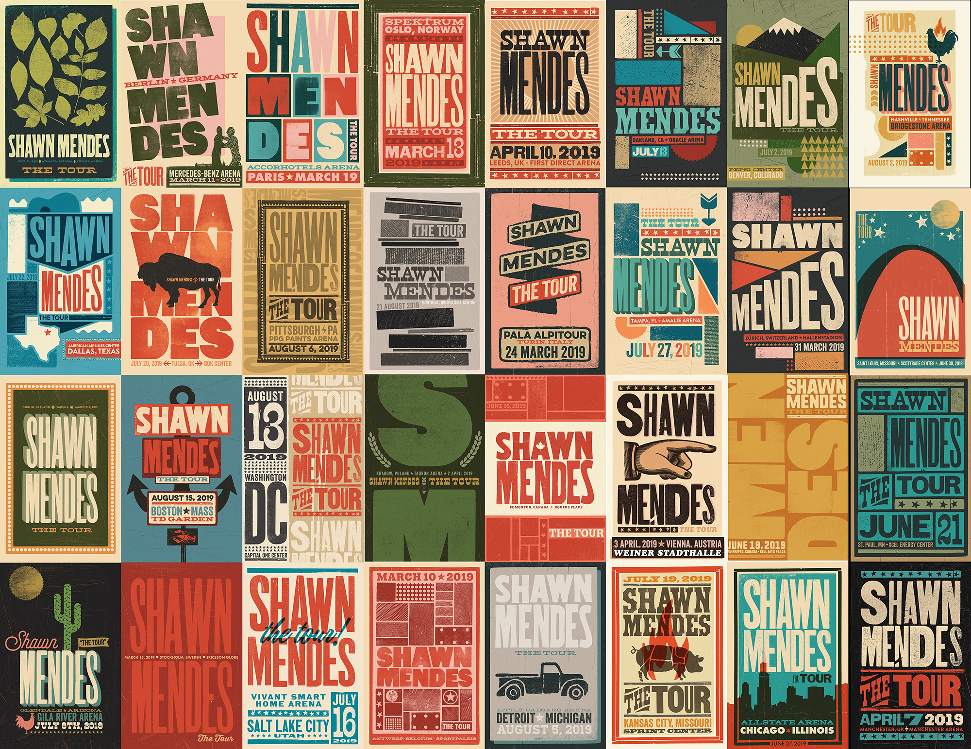 Shawn Mendes World Tour Show Posters! 