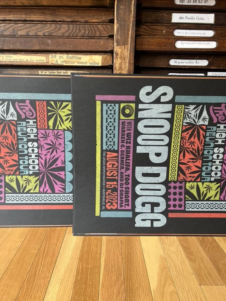 Snoop Dogg (Huntsville, AL) Show Poster — Brad Vetter Design