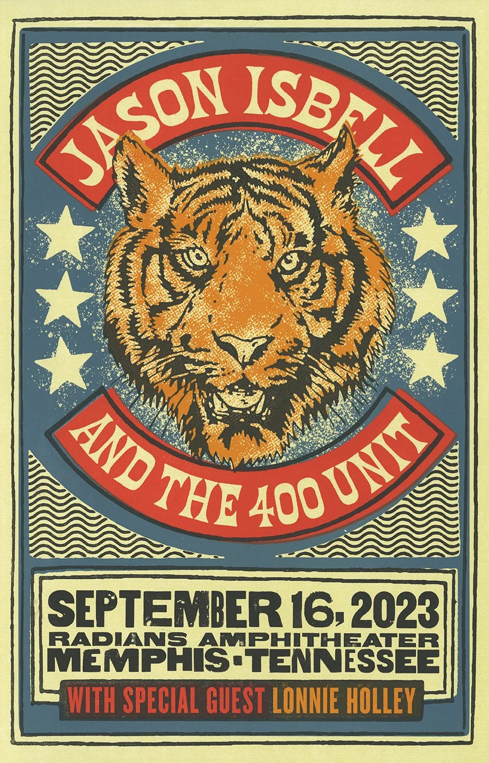 Jason Isbell (Memphis, TN) Show Poster — Brad Vetter Design