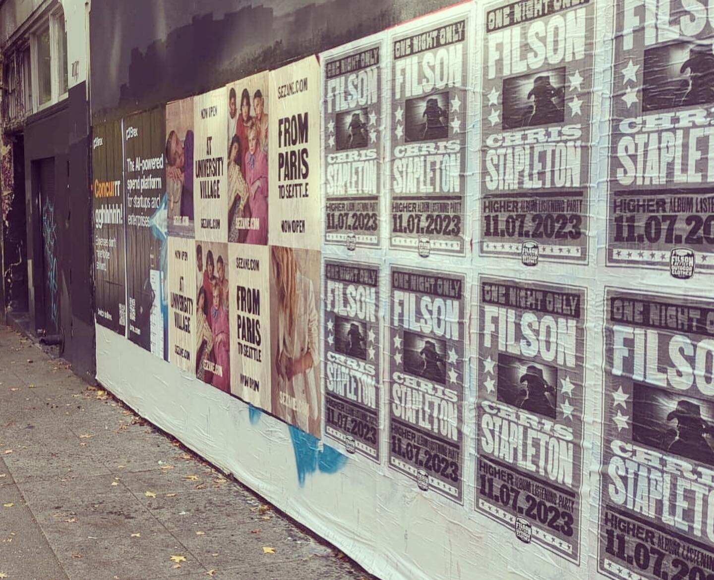 Got t some really cool photos of my @filson1897 x @chrisstapleton posters wheat-pasted up around Seattle! So stoked about Stapleton&rsquo;s new record, Higher, coming out in about 2 weeks! Everything I&rsquo;ve heard so far is great.
///
So often my 