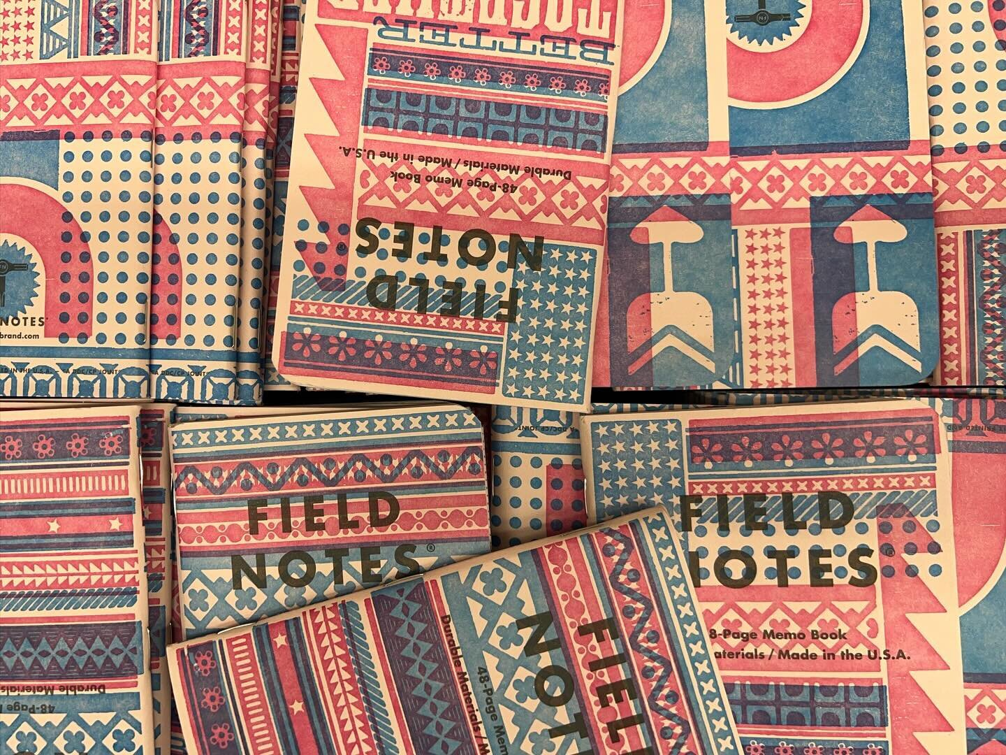 My pals @fieldnotesbrand sent me a huge box of loosies! This United States of Letterpress project was one of my favorites. Getting to make things with your friends is the best!