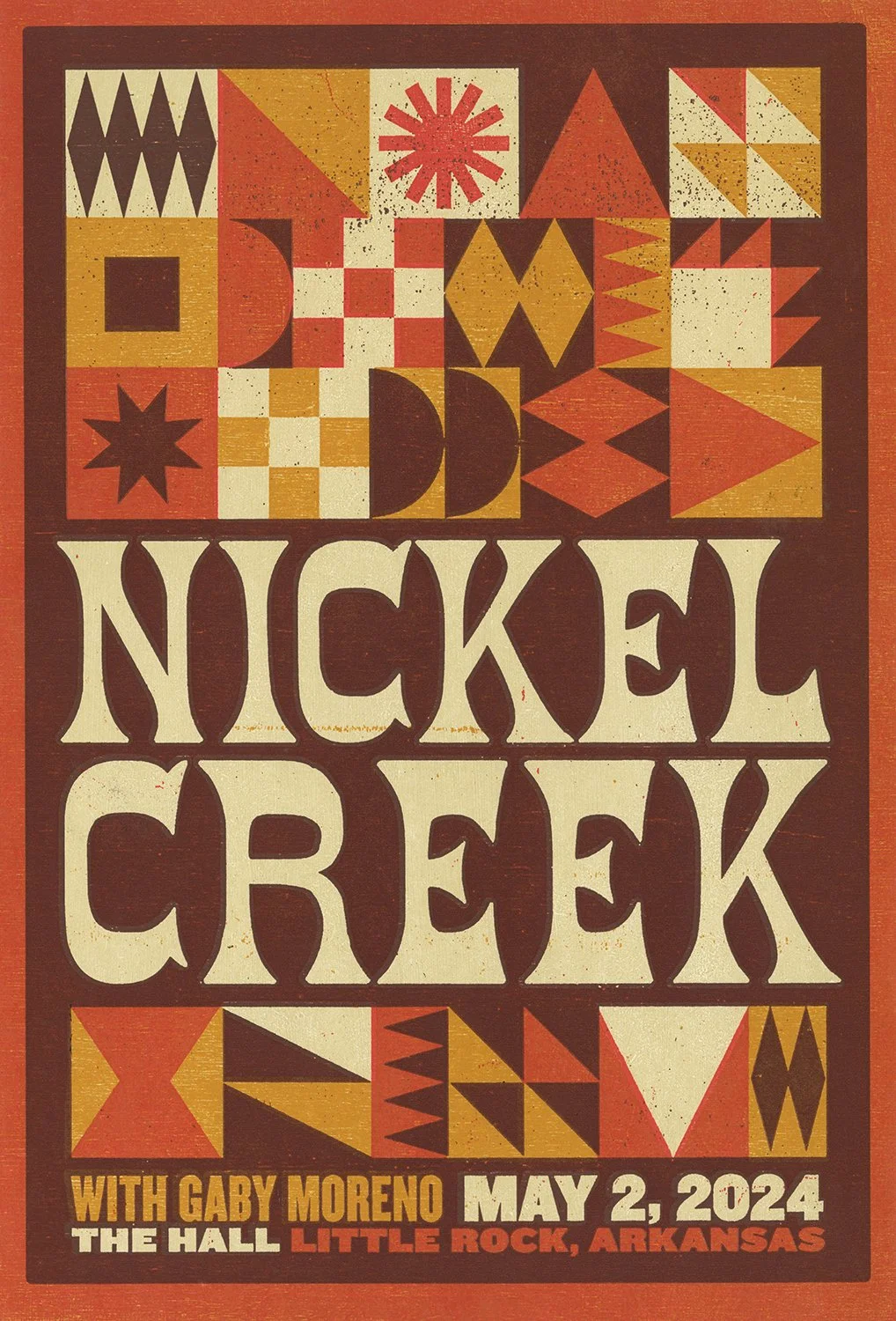 ポスター Nick Nickel Creek Show Poster — Brad Vetter Design