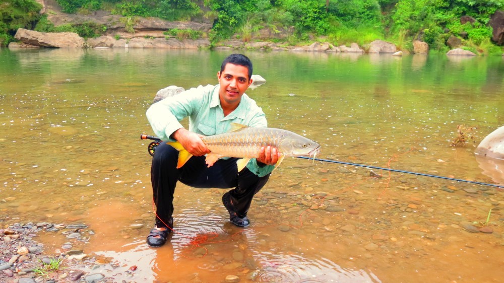 Mahseer Fly fishing with Himalayan Outfitter