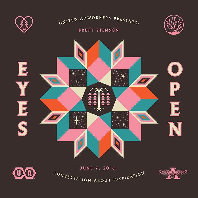 EYES OPEN: On June 7, I will be doing a talk at @anodynecoffee about inspiration on behalf of @unitedadworkers The event will be a discussion about my process, approach to clients, finding ways to gather inspiration via experiences, and my latest bod