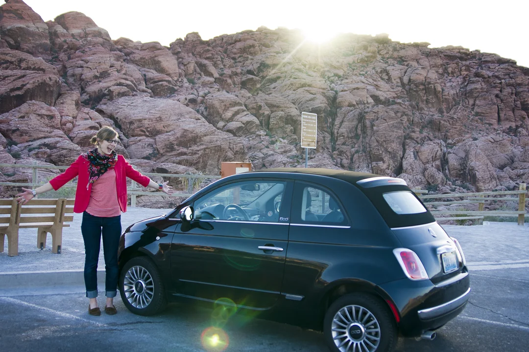 Ohhhh, just hard at work on assignment with my rental car in Las Vegas.