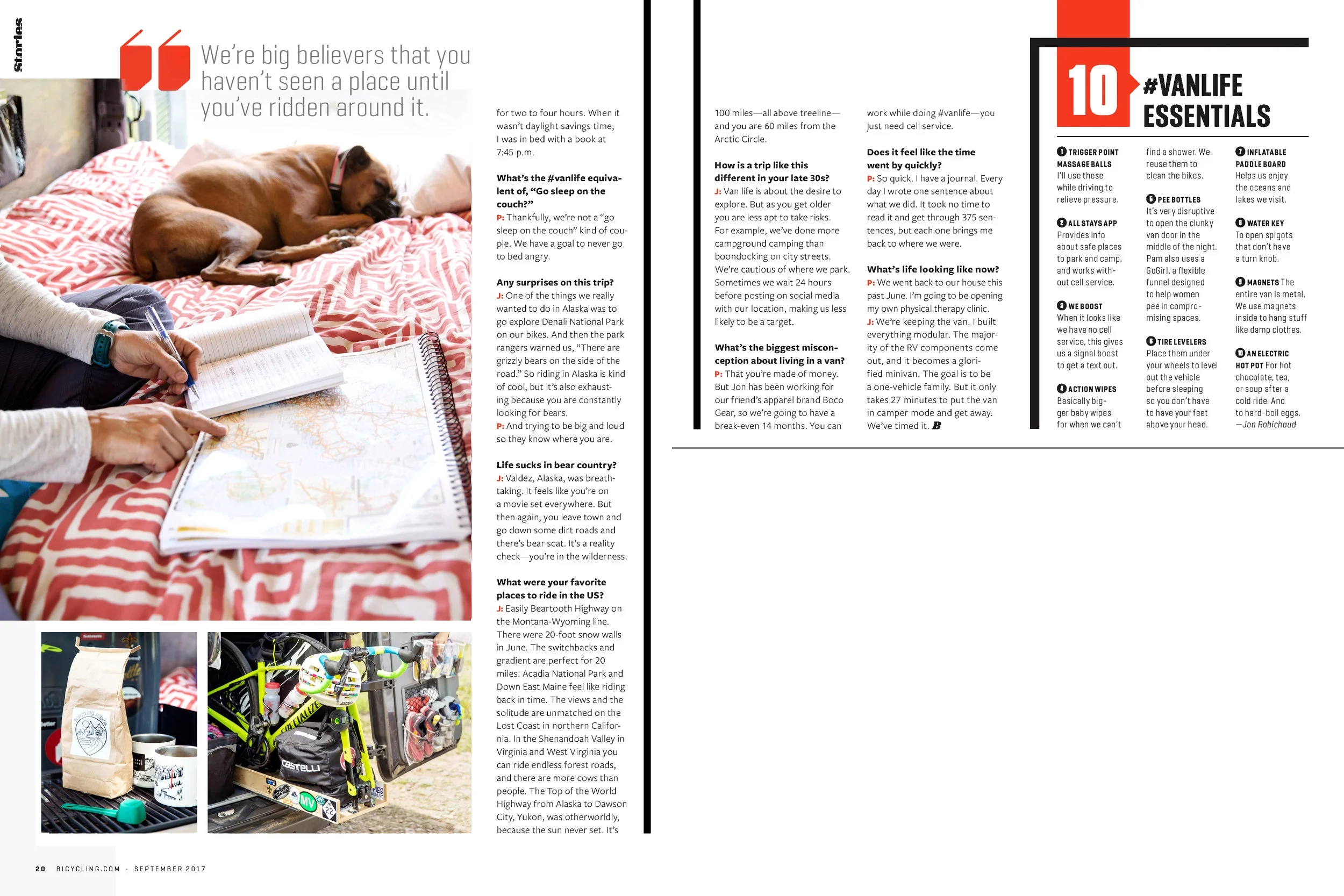 Roaming Robos shot for Bicycling Magazine, September 2017