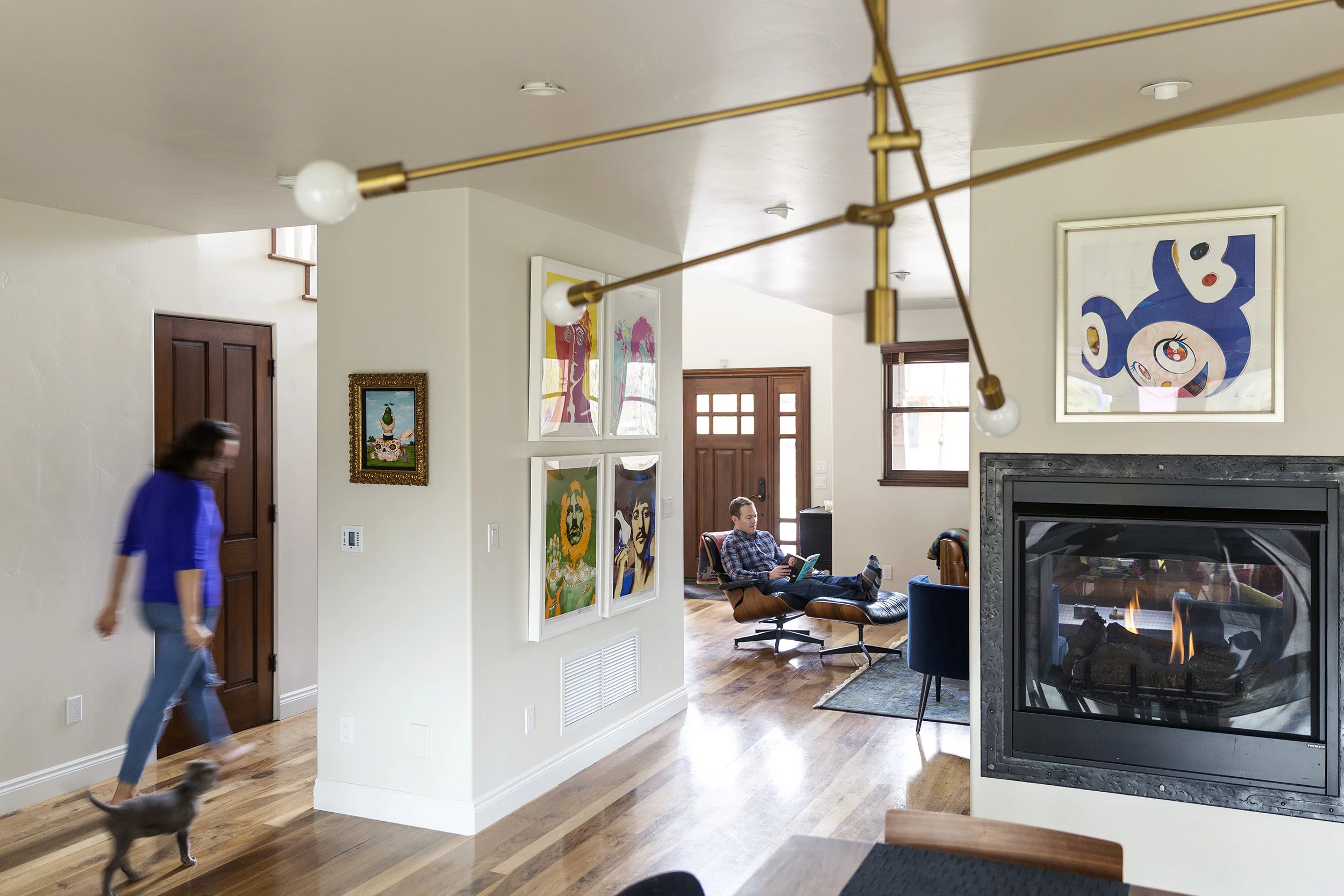 The Seymour Family enjoys their home in Basalt, Colo., in April 2018, just outside of Aspen. The Seymours moved to Basalt from Los Angeles in late 2016 for a change of pace, and because their careers allow them to work from anywhere. Joshua Seymour is a physician, and his wife, Marci is a CPA. They love to spend time in their backyard and at a nearby park with their two kids Stella, 4, Cassius, 2, and their new silver lab puppy, Ruby. CREDIT: Rebecca Stumpf for The Wall Street Journal
VAYCAY-Seymour