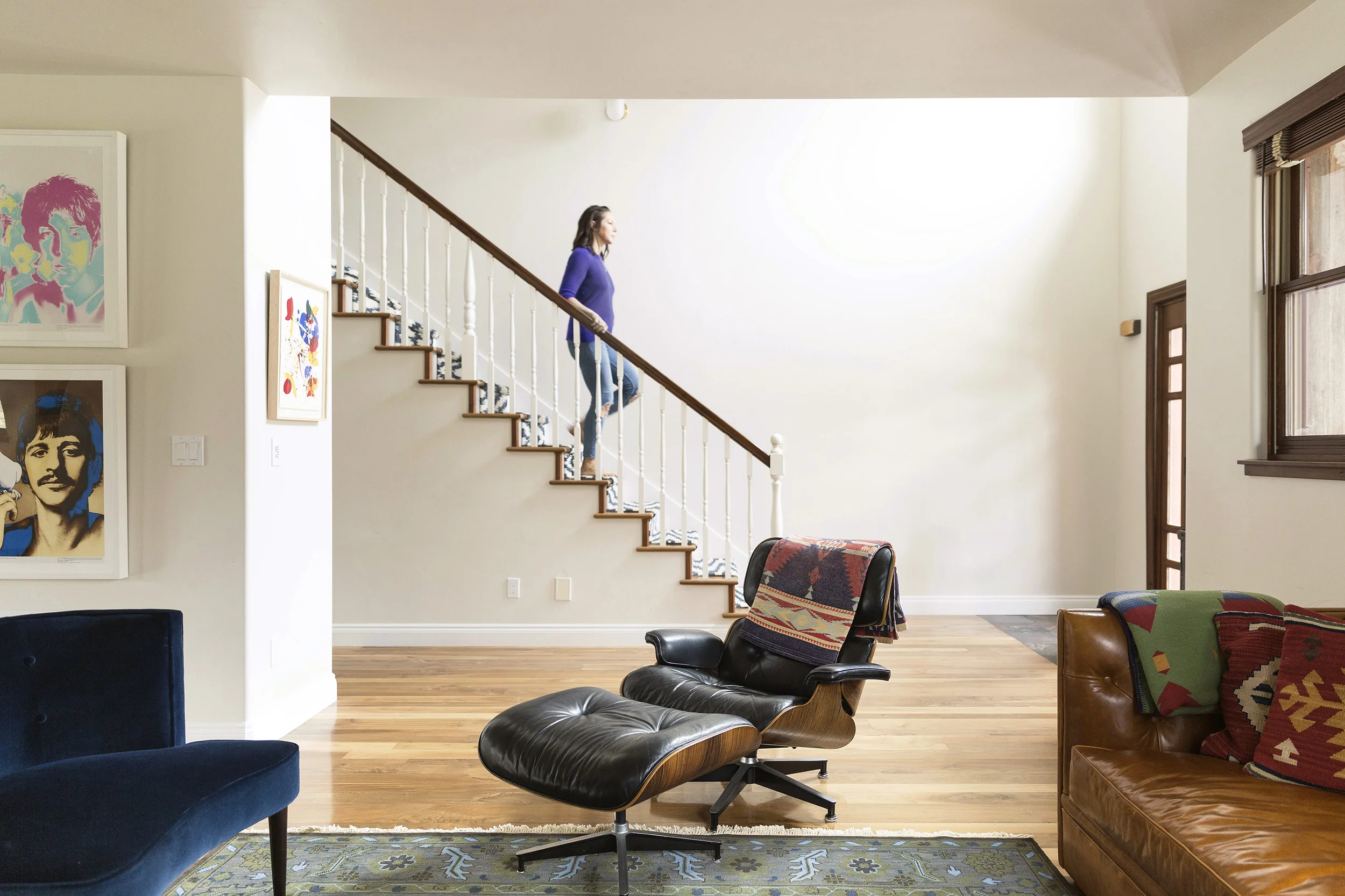 The Seymour Family enjoys their home in Basalt, Colo., in April 2018, just outside of Aspen. The Seymours moved to Basalt from Los Angeles in late 2016 for a change of pace, and because their careers allow them to work from anywhere. Joshua Seymour is a physician, and his wife, Marci is a CPA. They love to spend time in their backyard and at a nearby park with their two kids Stella, 4, Cassius, 2, and their new silver lab puppy, Ruby. CREDIT: Rebecca Stumpf for The Wall Street Journal
VAYCAY-Seymour