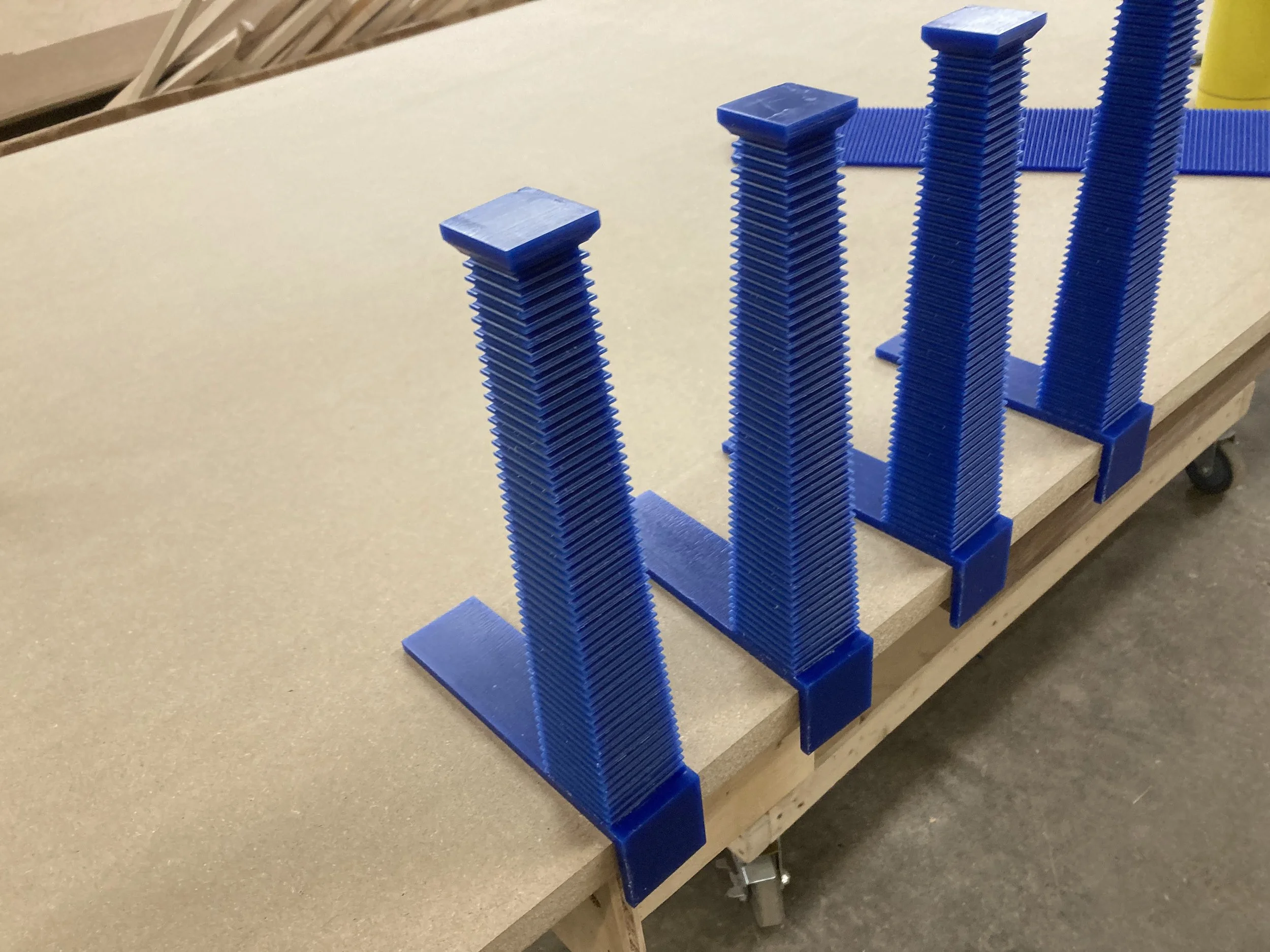 Wax masters to be cast