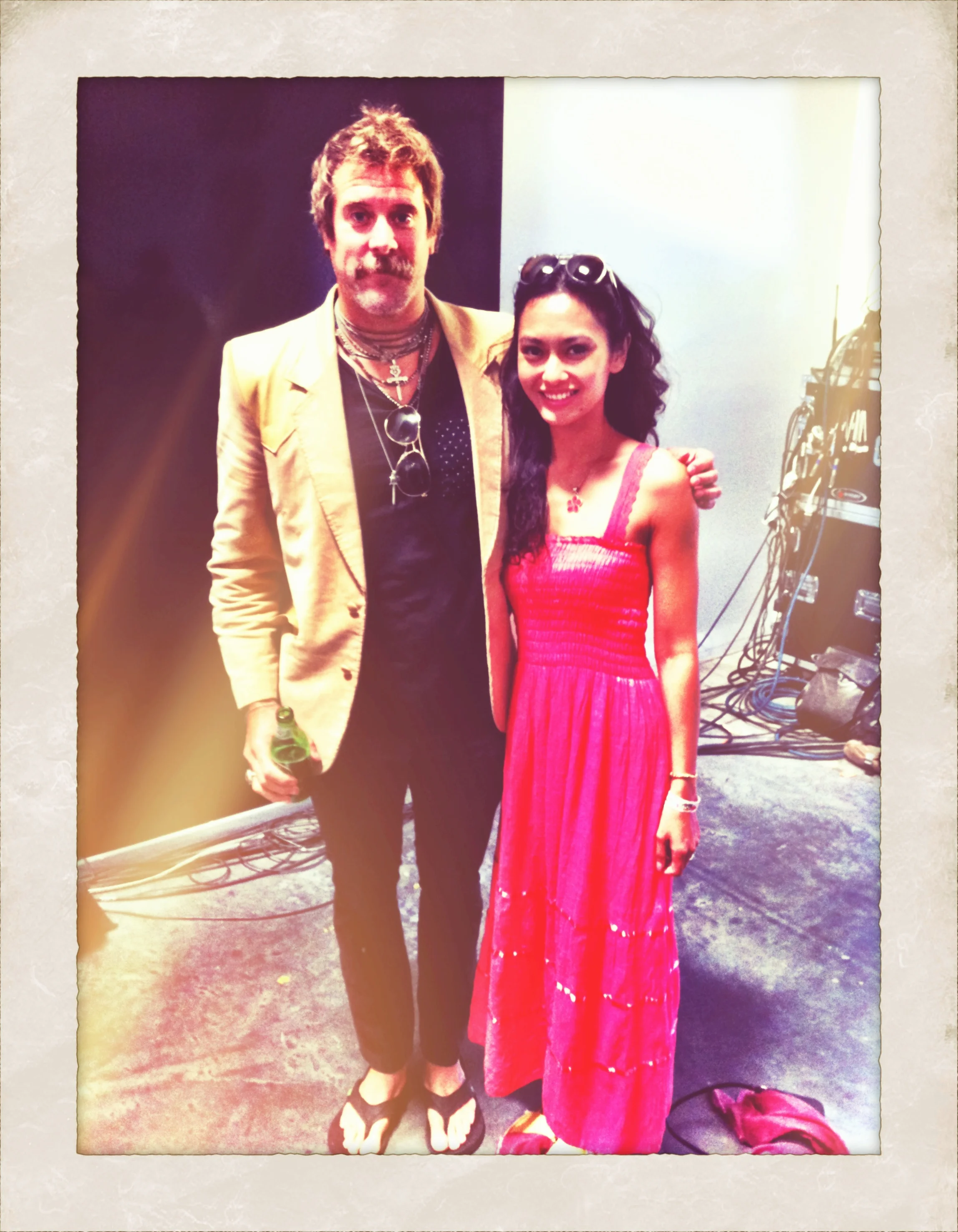 With Donovan Frankenreiter at the International Surfing Day event