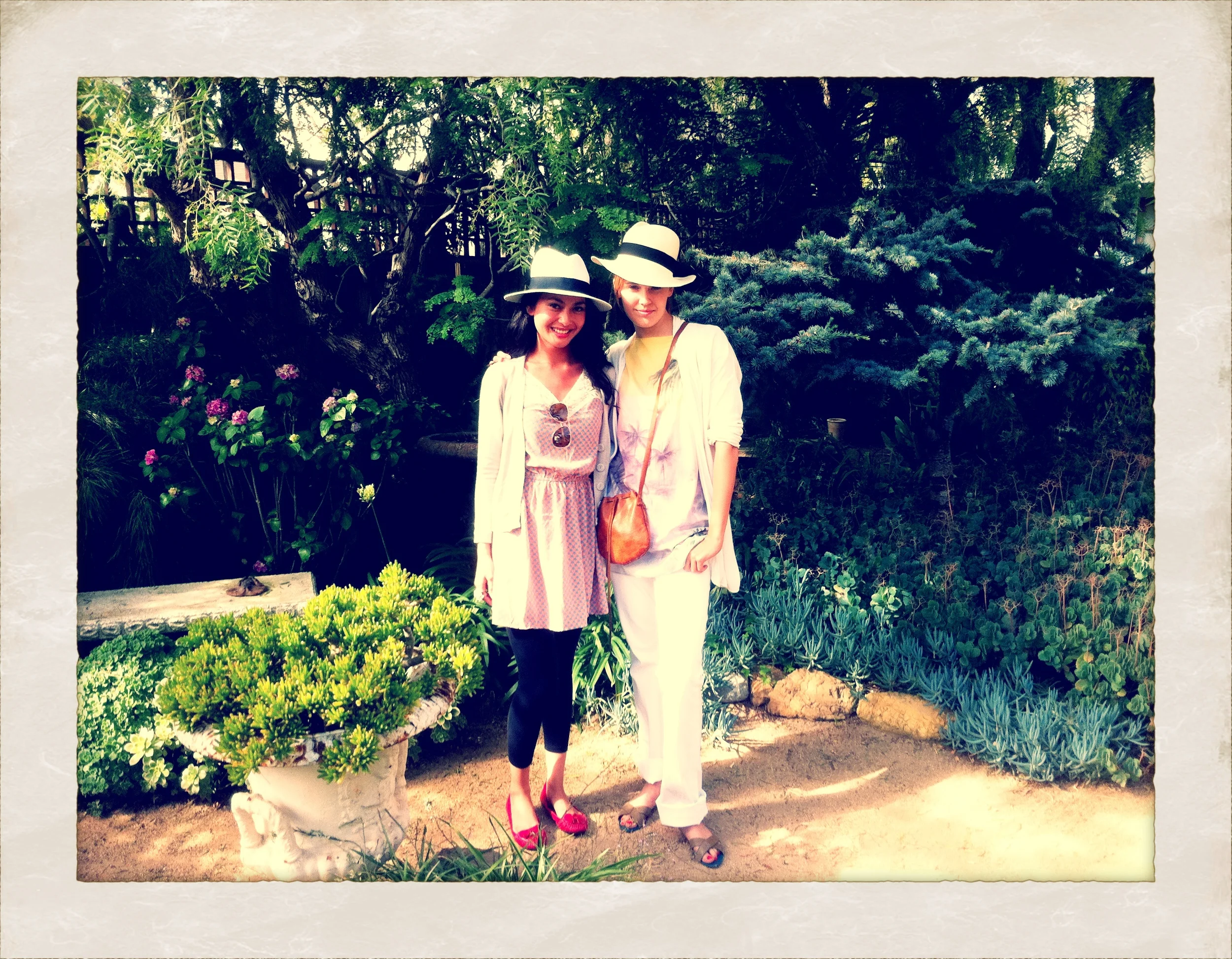 Maggie Grace & I rockin' the fedoras on this gorgeous summer's day!