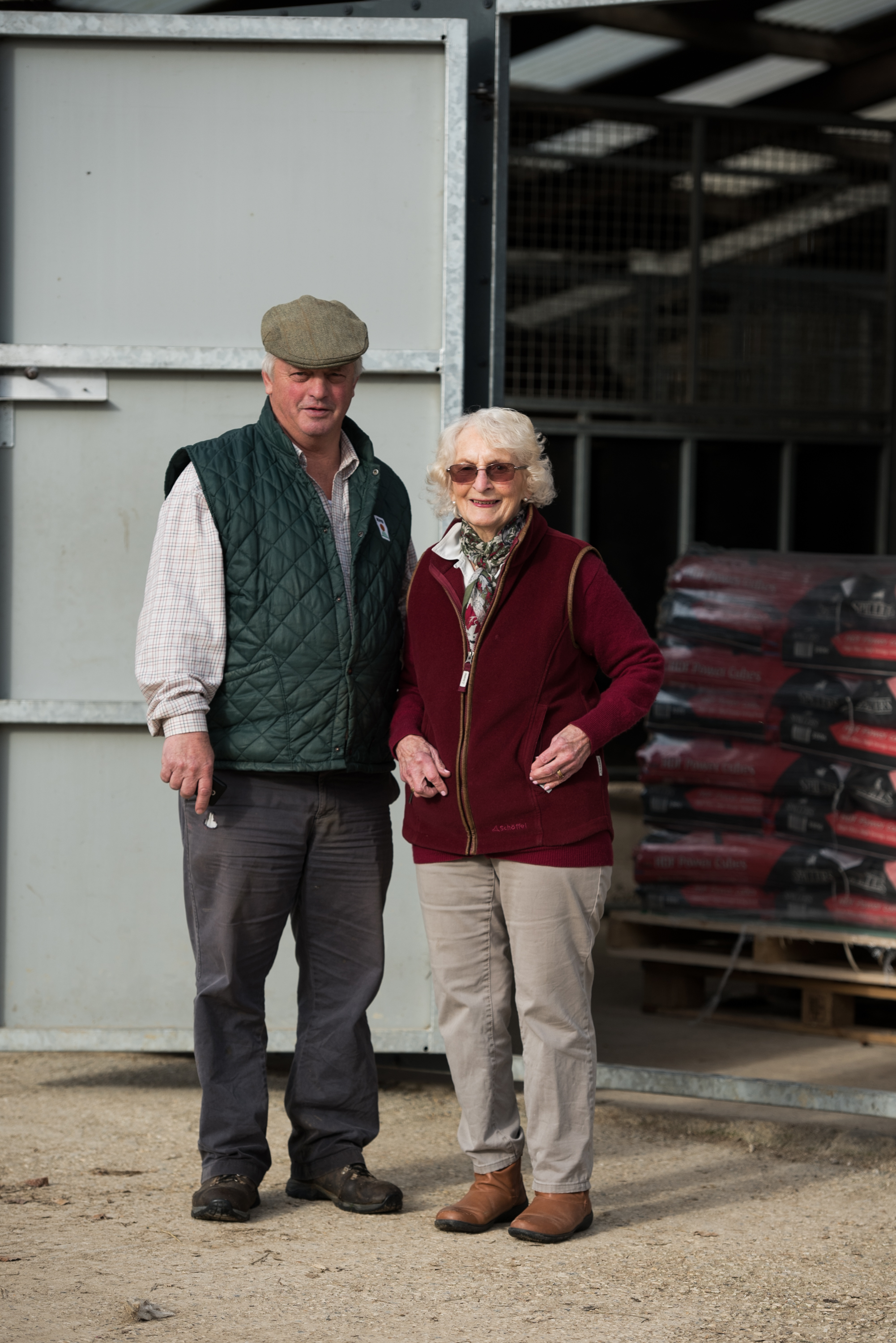 Colin with his mother Marjorie, a frequent visitor to the yard