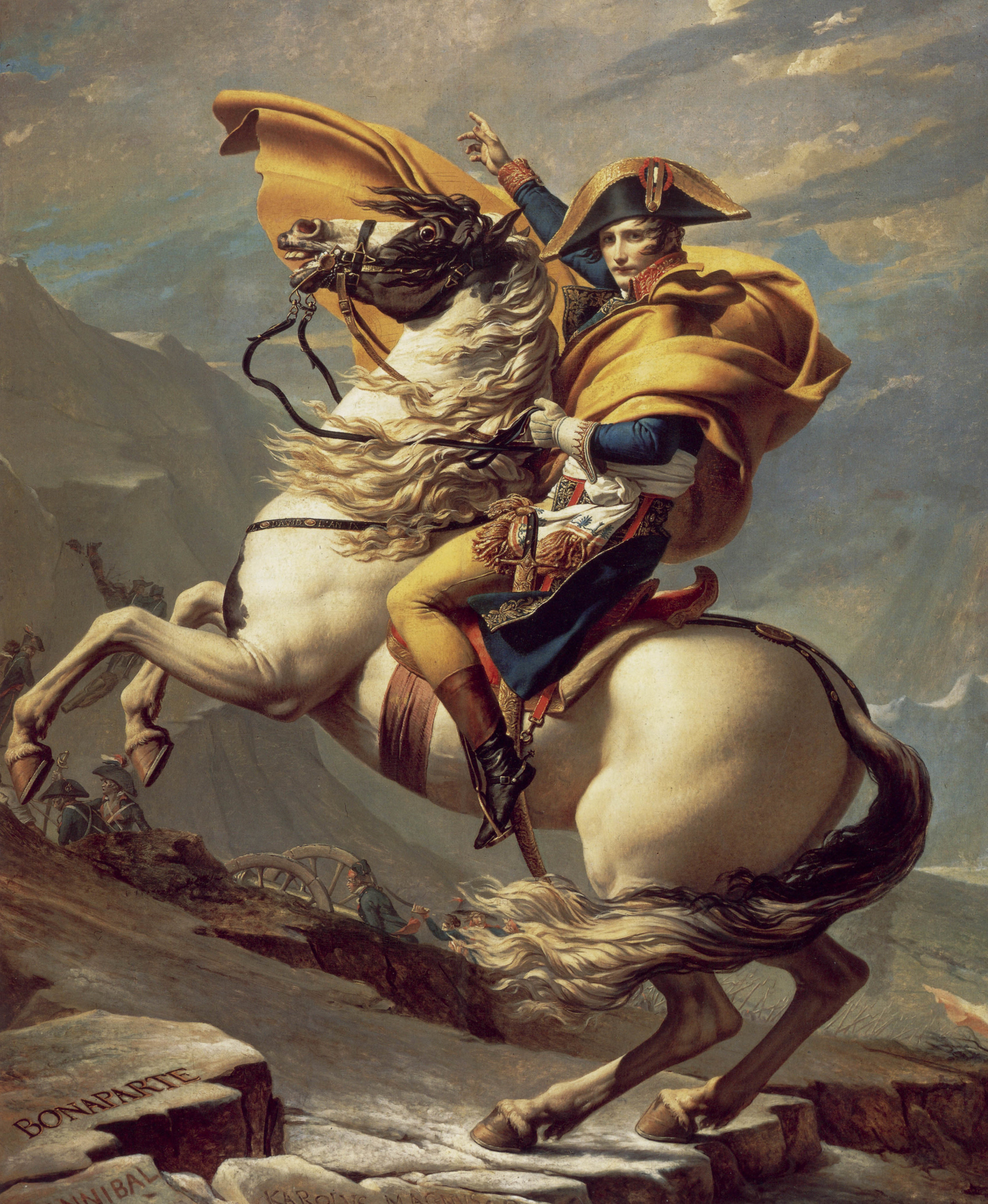 "Napoleon crossing the Alps"