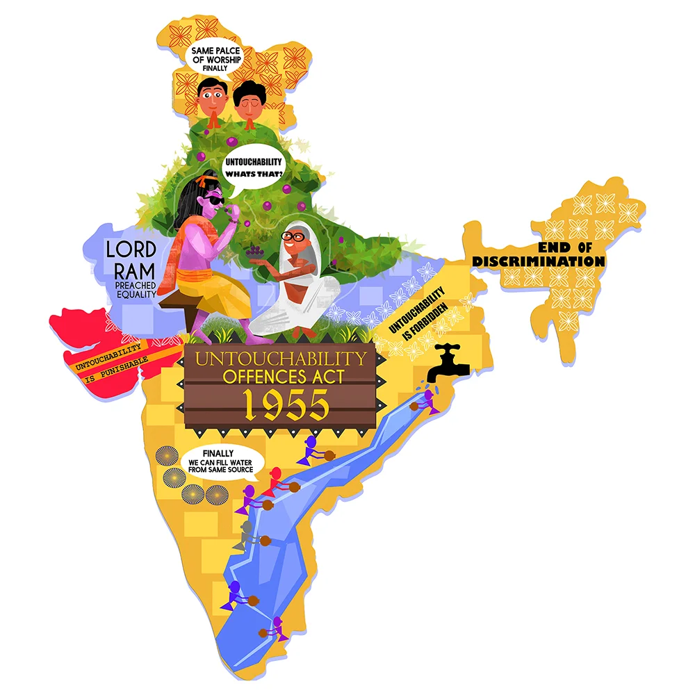 "India on a cusp of change. Untouchability made an offence." ~ Shubhangi Raheja