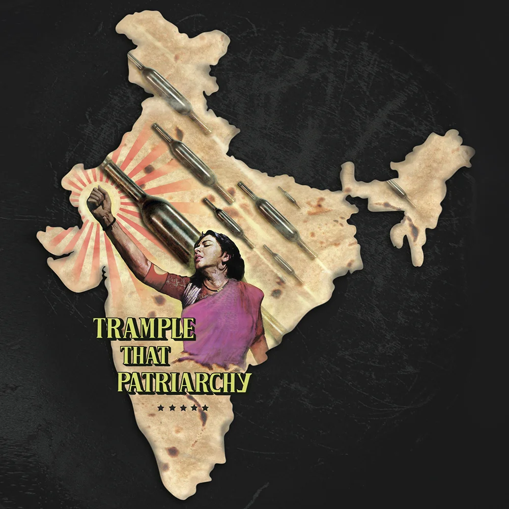 "The year the biggest blockbuster of the decade, Mother India was released. I'd like to create an artwork taking the lead character as a metaphor for the role of women in Indian society and nationalism, both very different-relevant then and even today." ~ Adrita Das
