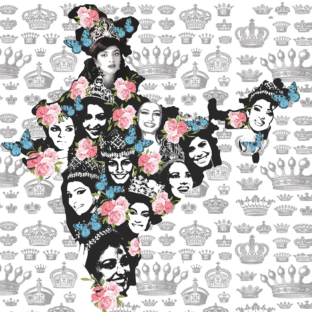 "In 1994, Sushmita Sen won the Miss Universe title after winning the Miss India crown and became the first Indian woman ever to win the Miss Universe crown. The same year the runner-up of Miss India, Aishwarya Rai, won the Miss World title. Since then India has become the international beauty market and the face of indian beauty changed forever! With every beauty brand now available in India i would like to portray the Indian beauty in her journey to conquer the world!" ~ Simran Sahni