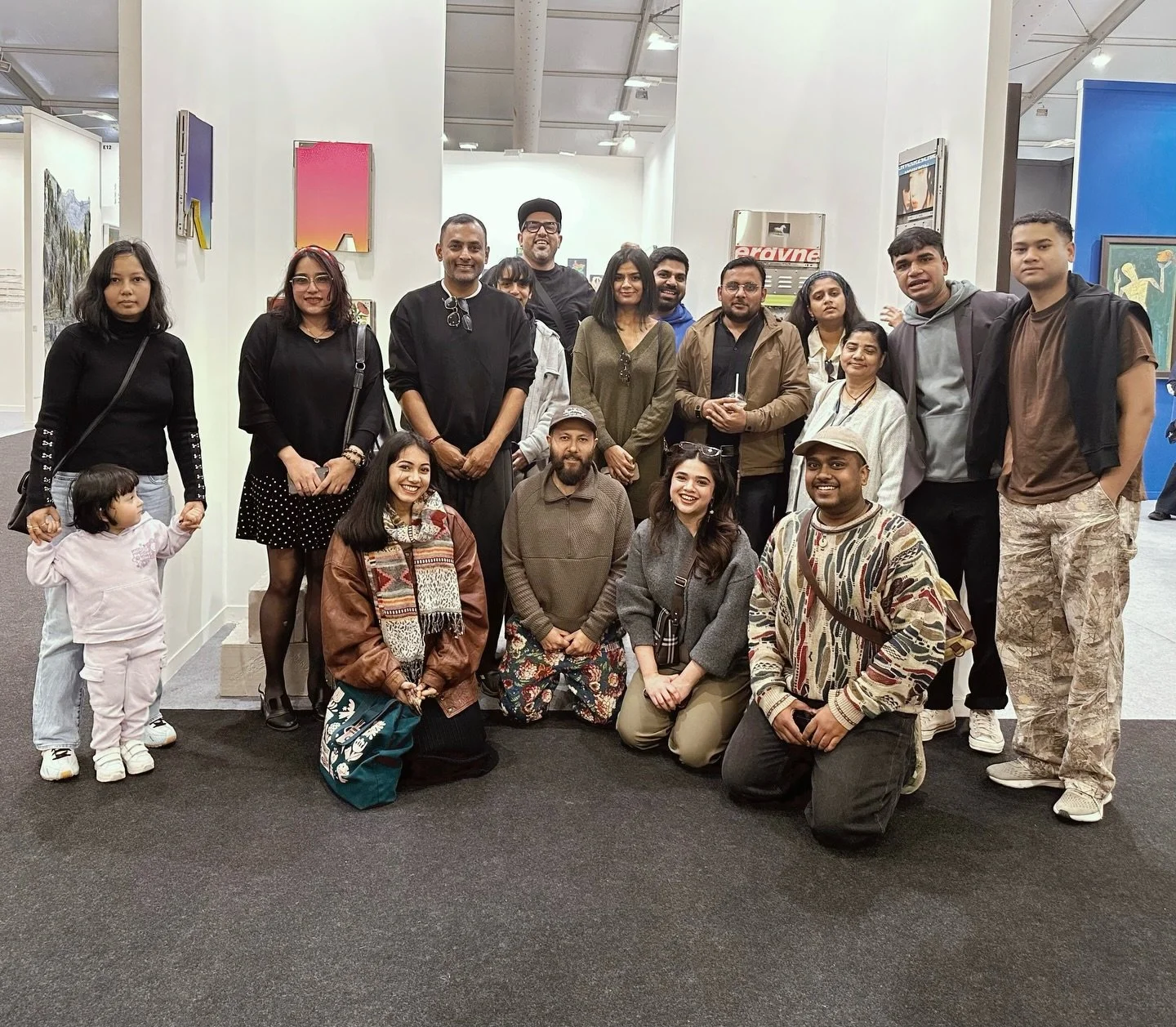 On a working day when the world is running after commerce, the Animal team goes to the @IndiaArtFair to understand what runs our business - cool shit. 🫶🏻