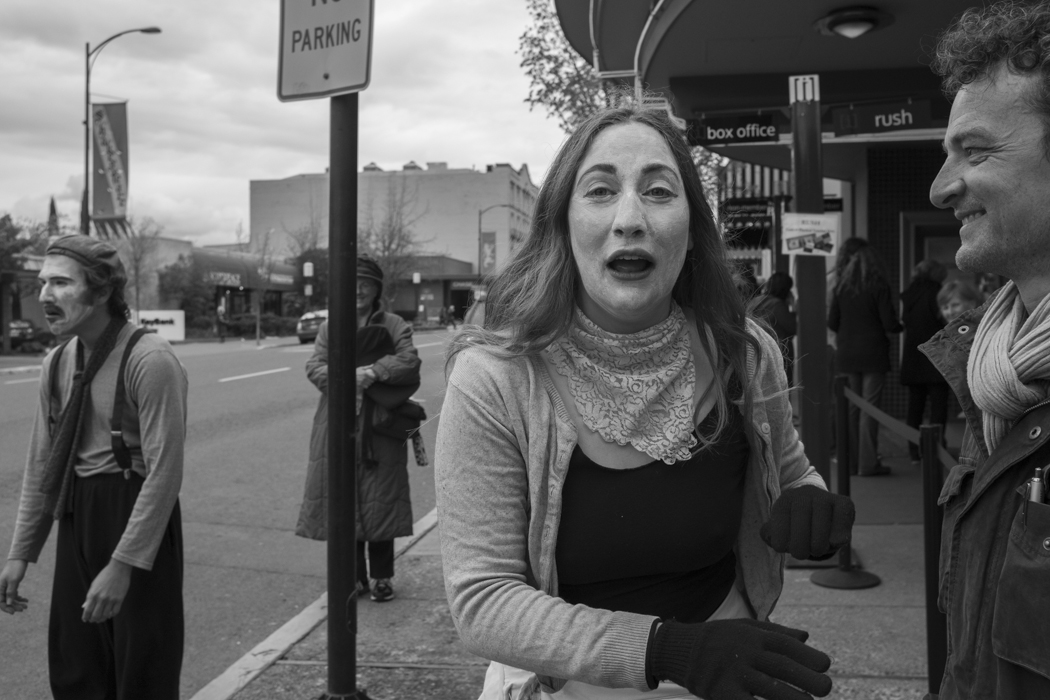 with a mime on Mainstreet