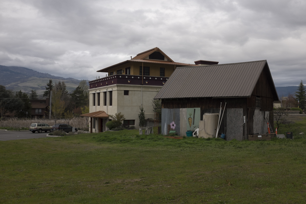 The Buddhist center and neighbor