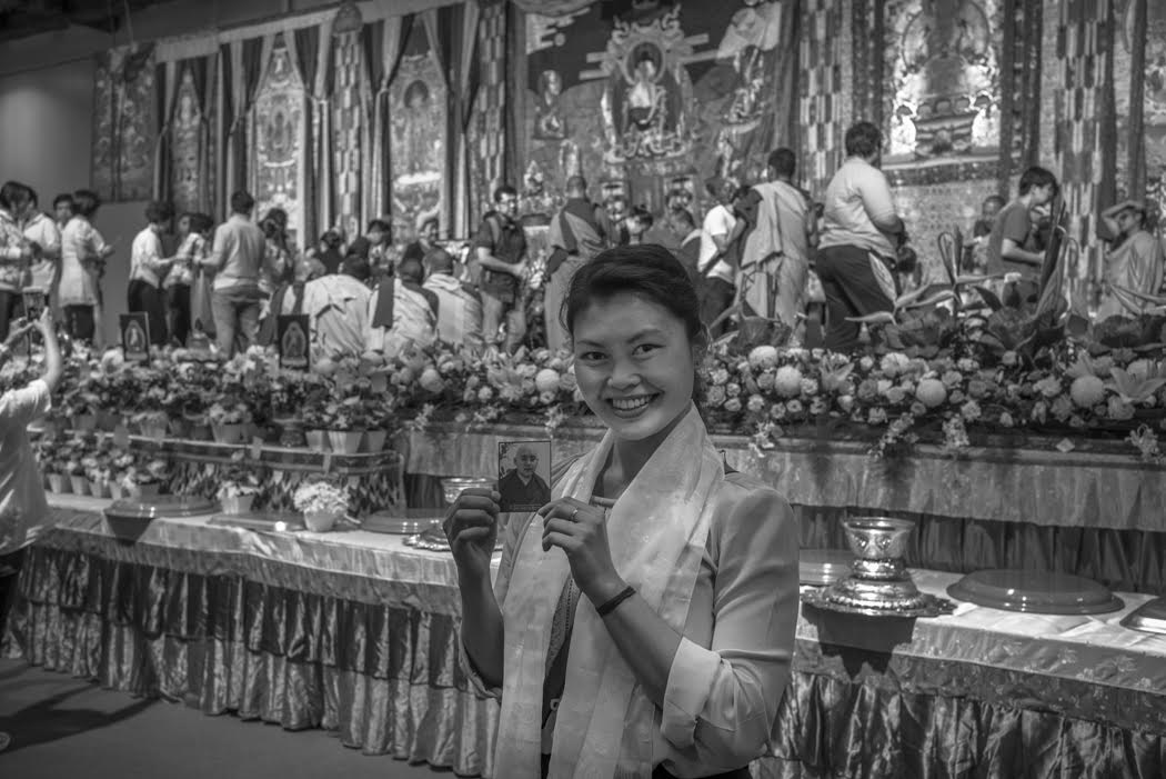 A devotee after the teaching