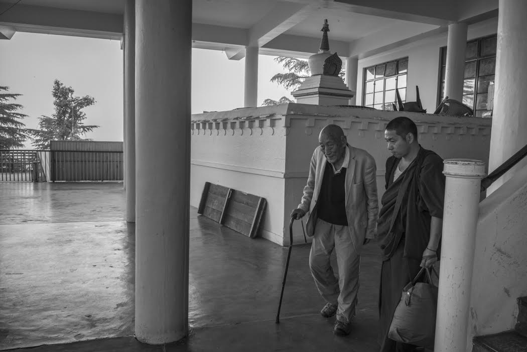 Early morning departure for Ling Labrang where the Nechung Medium has been invited to go channel the State Oracle of Tibet