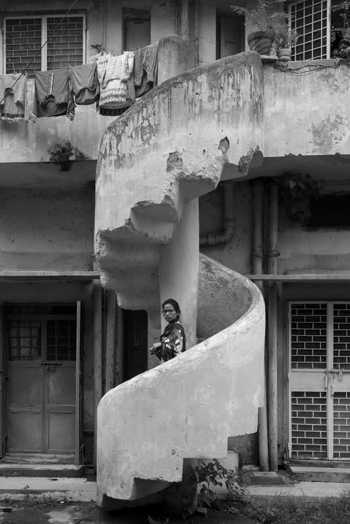 through different neighborhoods