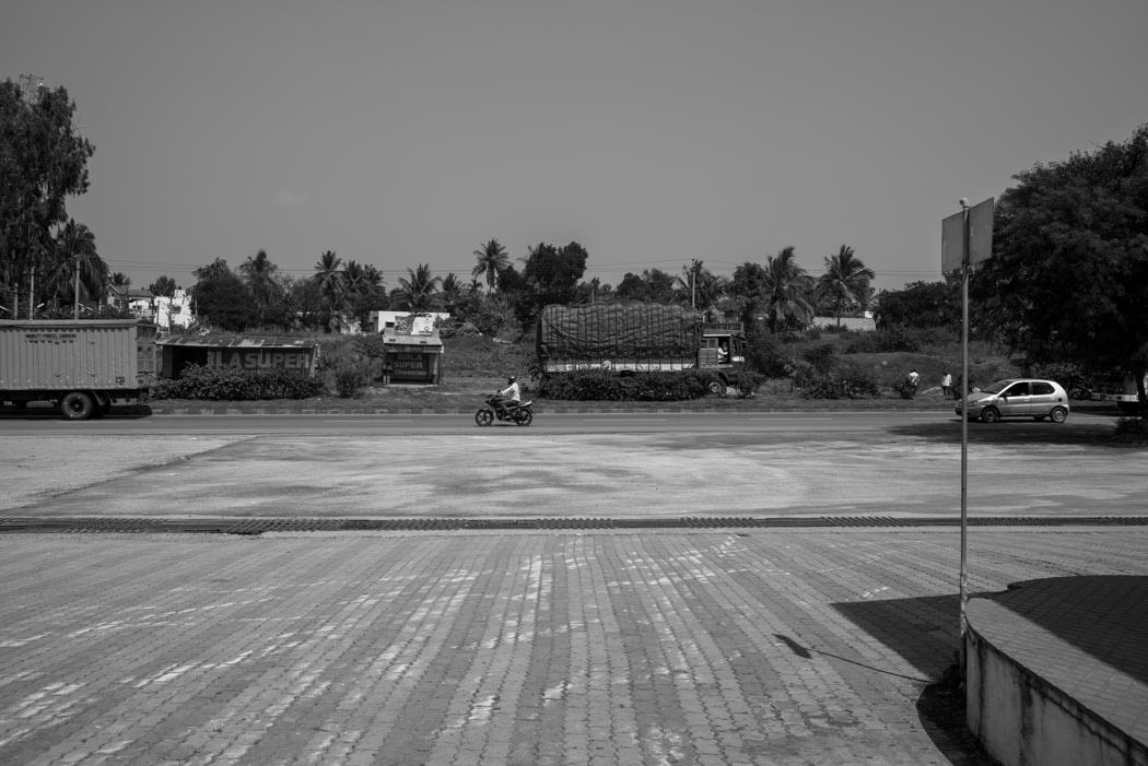 before returning to India, where we drive across the country