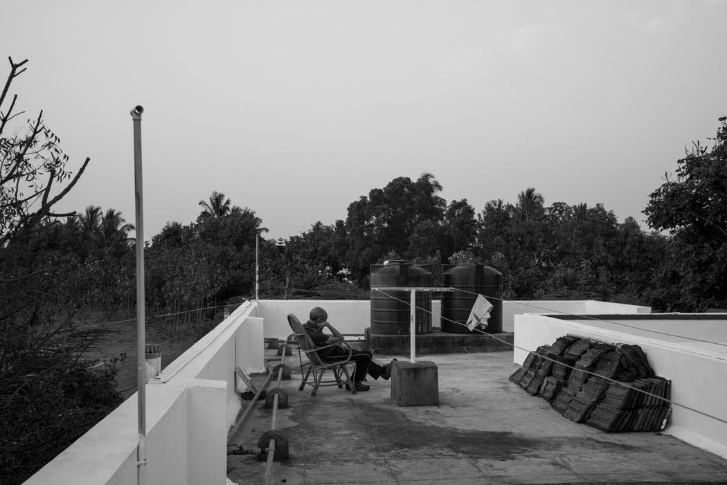 in time to do leg exercises on the roof