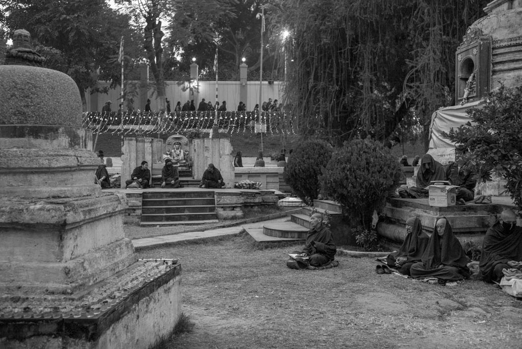 as others meditate, chant and circumambluate