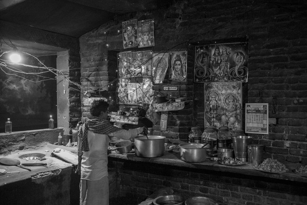and yet others prepare Shiva-inspired shack-tea and tandoori rotis