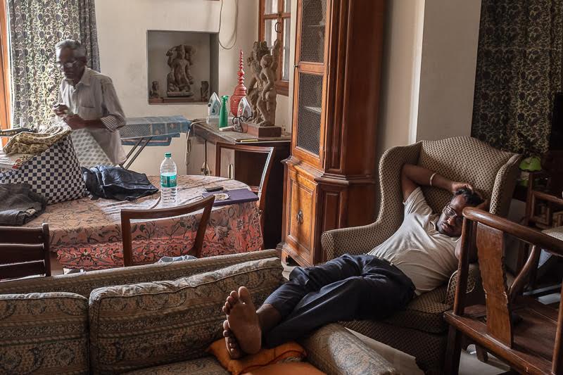 In Delhi, Ganshyam rests from cooking as Master-ji tailors on