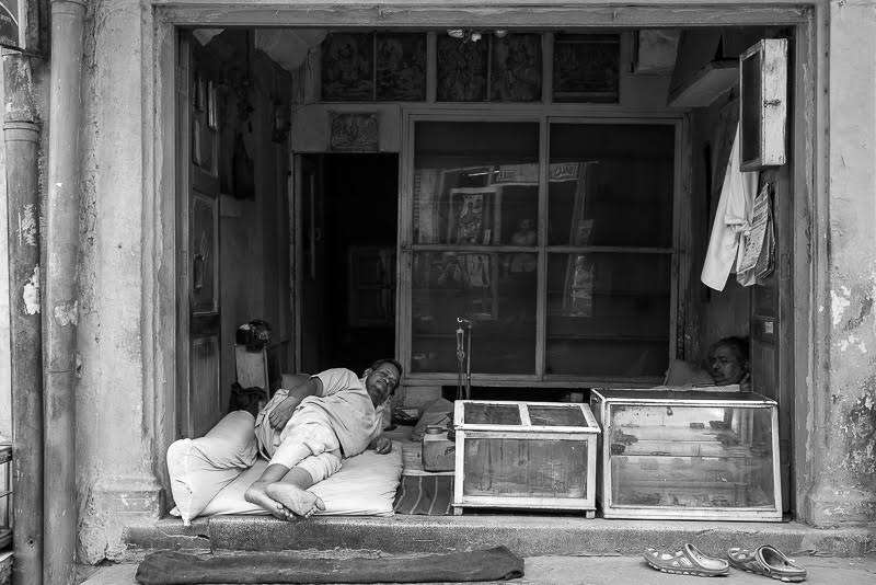 while elders relax