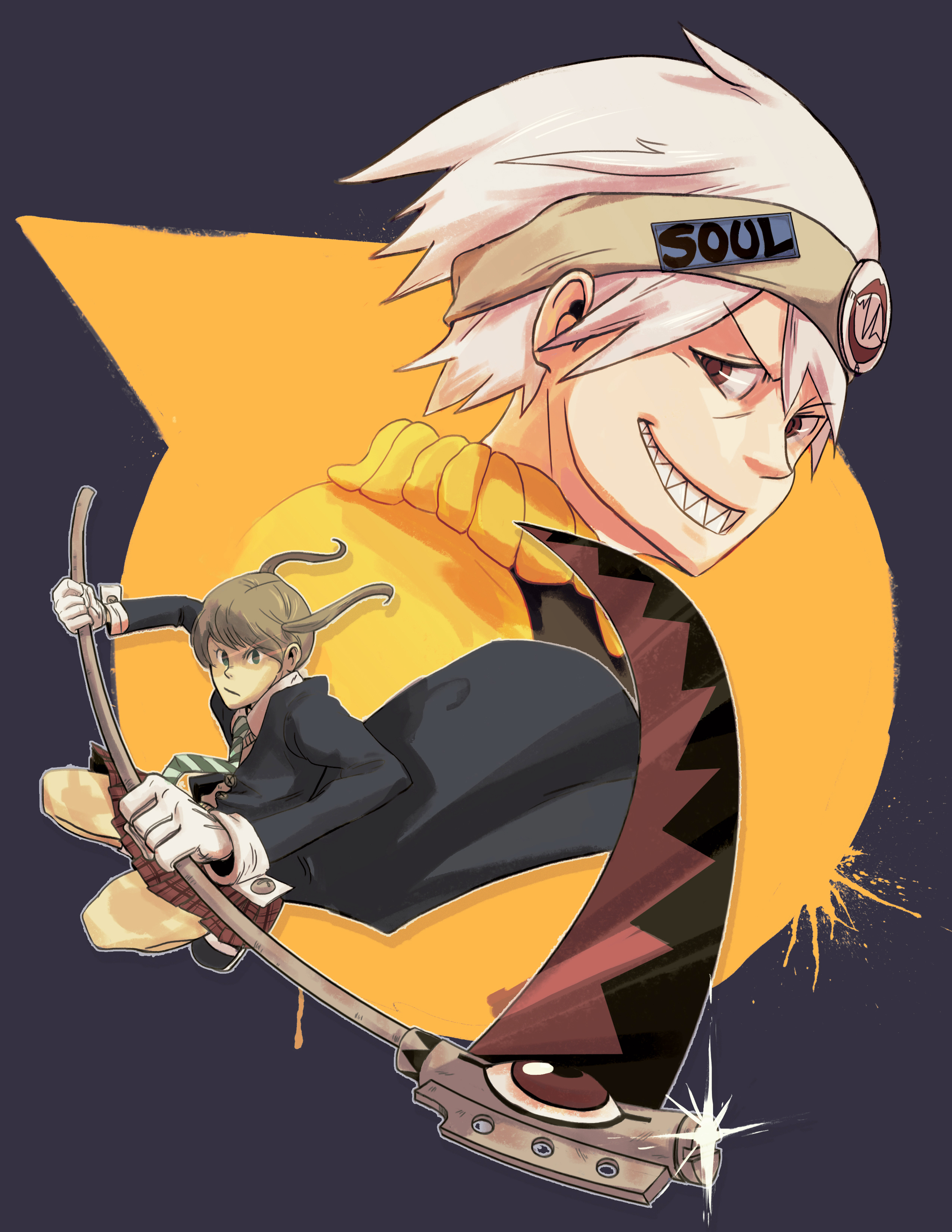  Soul and Maka from&nbsp; Soul Eater  