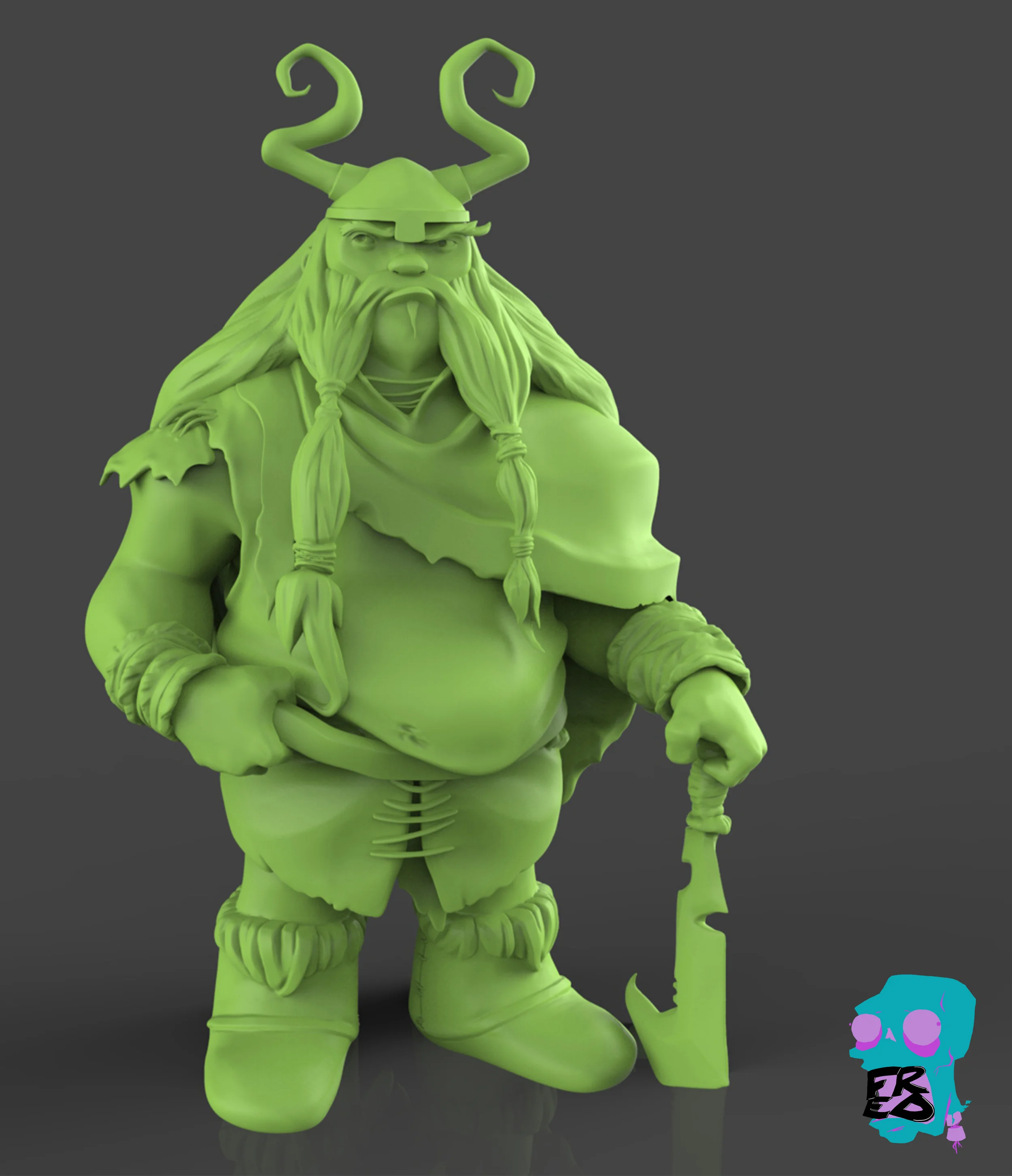 A sculpt i did based on 2D Bean's amazing design ( check his awesome art here: http://www.krop.com/brett2dbean/#/ )