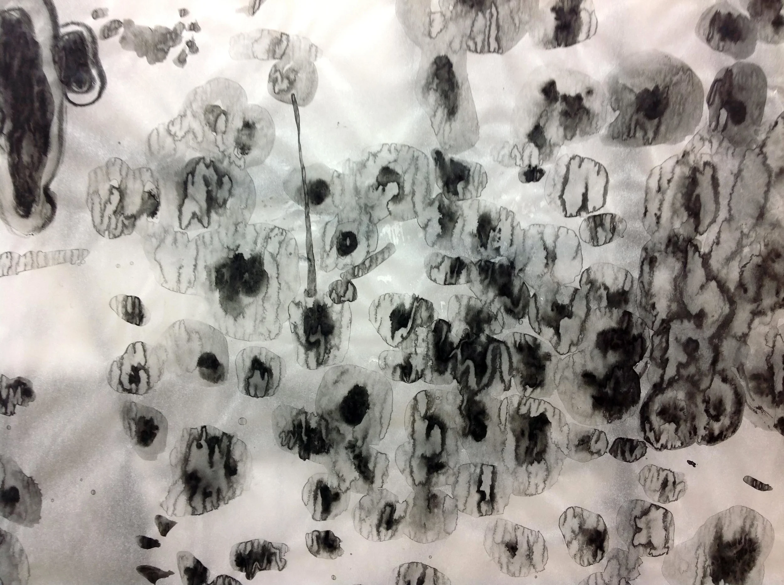Detail of "Worktable" tracing