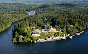 Grappler inlet to the left of the Marine Sciences Centre (Photo/BMSC)