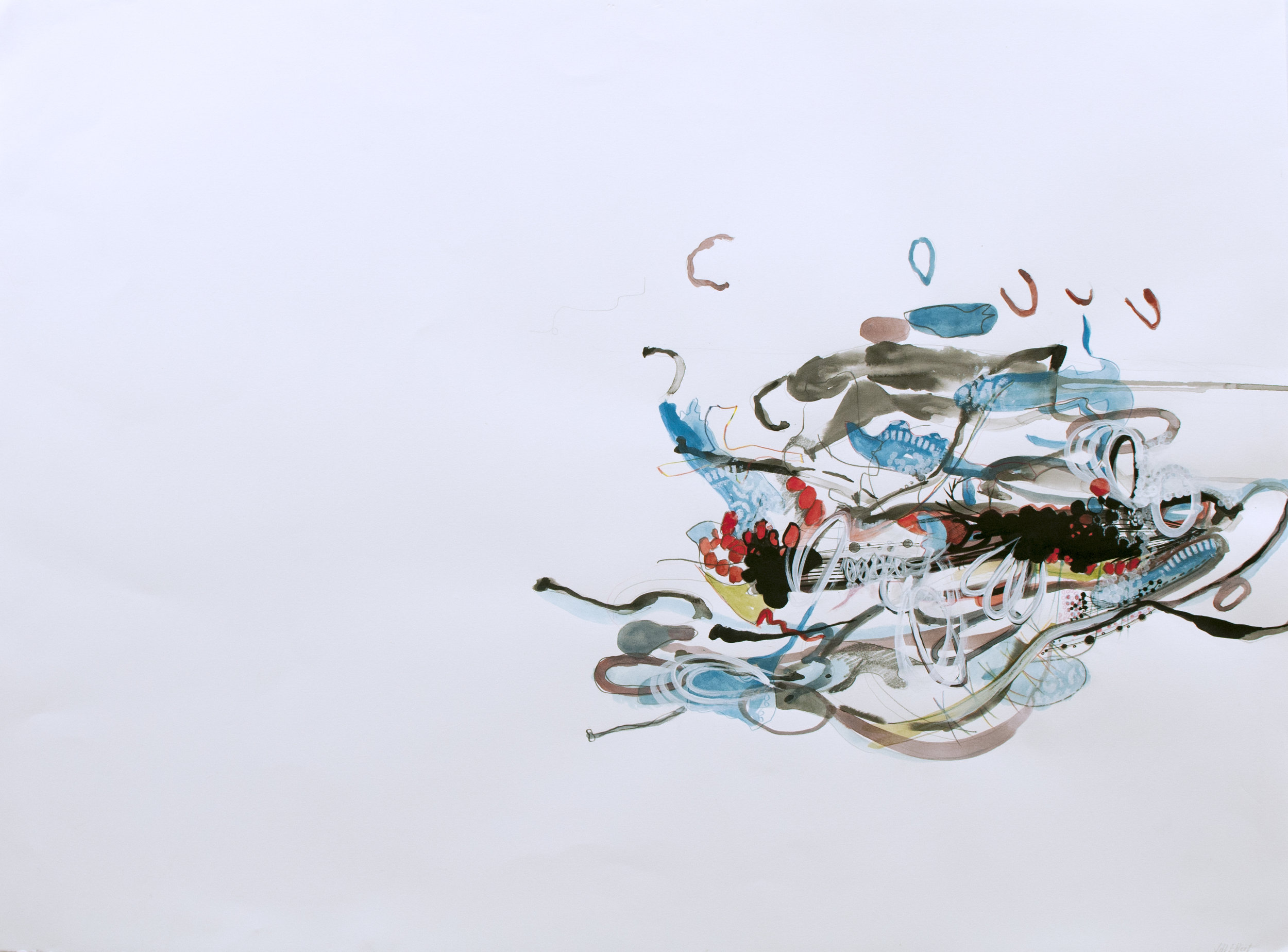 "Changeover" - Jill Ehlert © - Left side - 22" x 30" 
